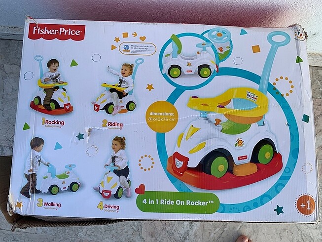 Beden Fisher Price Smile Araba 4ü 1 Arada