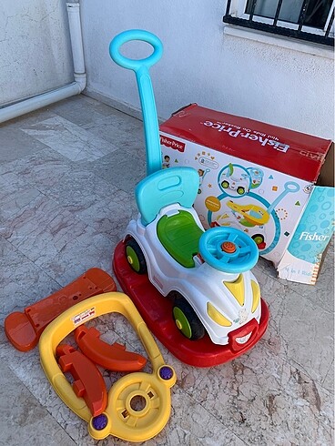 Beden çeşitli Renk Fisher Price Smile Araba 4ü 1 Arada