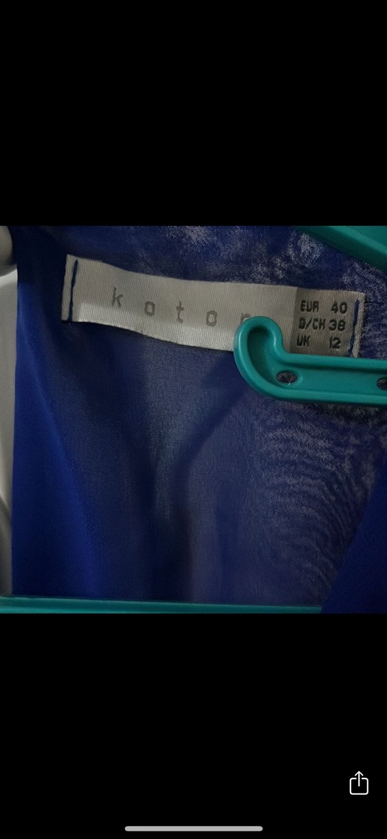 Saks mavisi elbise  - Görsel 3