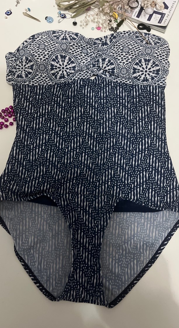 Laceli Bohem Lacivert Kadın Mayo - Görsel 3