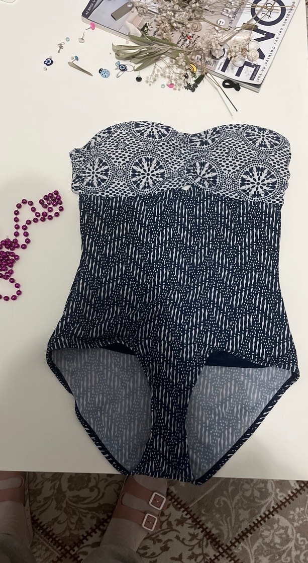 Laceli Bohem Lacivert Kadın Mayo - Görsel 2