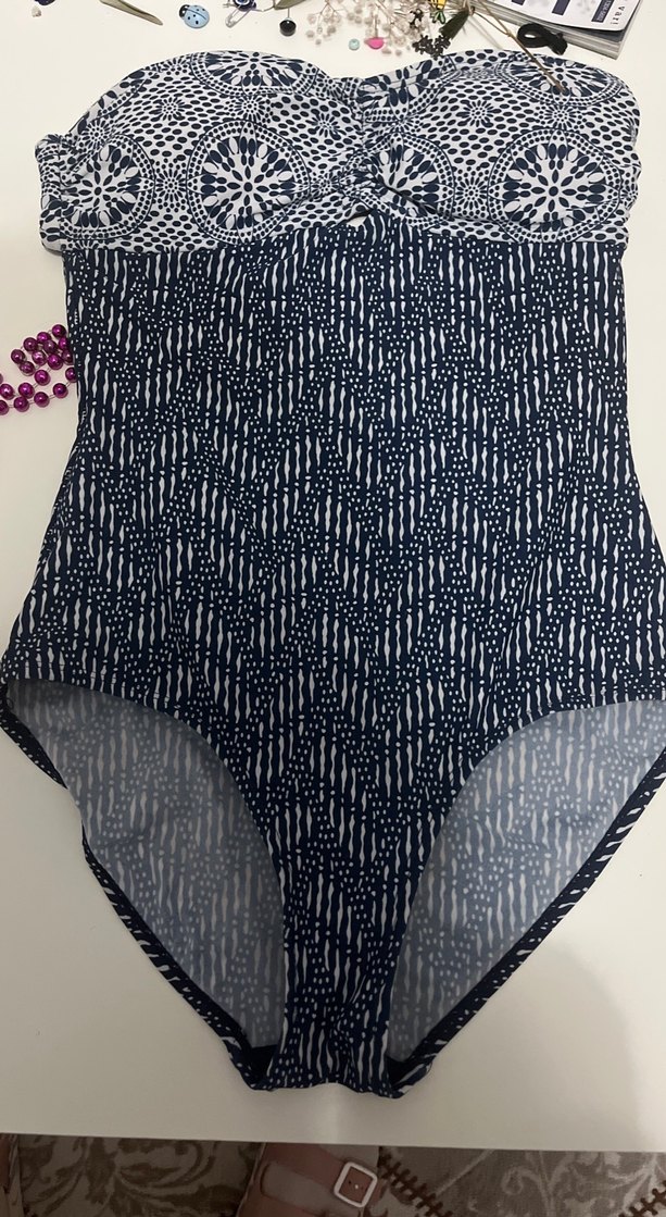 Laceli Bohem Lacivert Kadın Mayo - Görsel 4