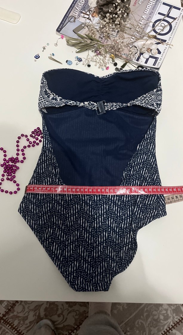 Laceli Bohem Lacivert Kadın Mayo - Görsel 5