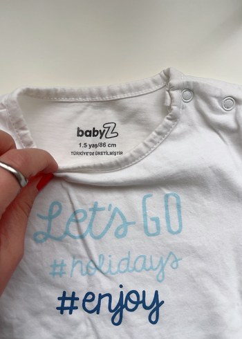 Kız Çocuk Beyaz Baskılı Kısa Kollu Tişört - Görsel 2
