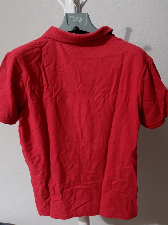 Kırmızı Kısa Kollu Erkek Polo Tişört - Görsel 3