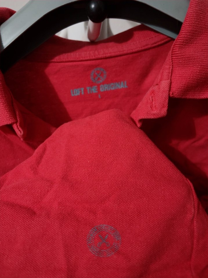 Kırmızı Kısa Kollu Erkek Polo Tişört - Görsel 2