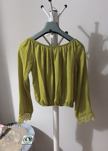 Kadın  Bohem Uzun Kollu Straplez Bluz - Görsel 3