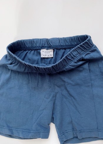 Basic Mavi Erkek Kot Şort - Görsel 2