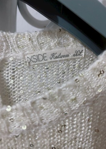 Beyaz Örgü Kadın Kazak - Görsel 3