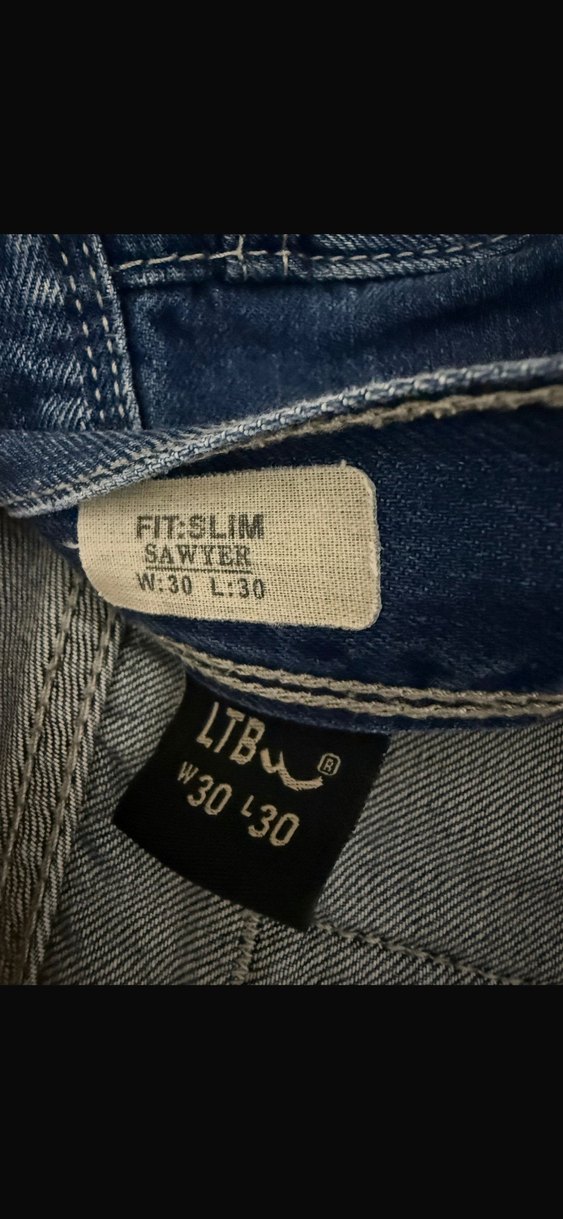 Düğmeli Mavi Erkek Denim Jean - Görsel 3