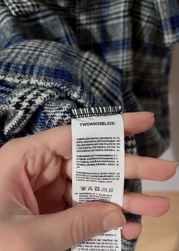 Gri Kareli Fırfırlı Elbise - Görsel 5