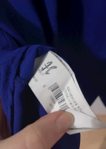 Mavi Kadın Uzun Kollu Düğmeli Gömlek - Görsel 5