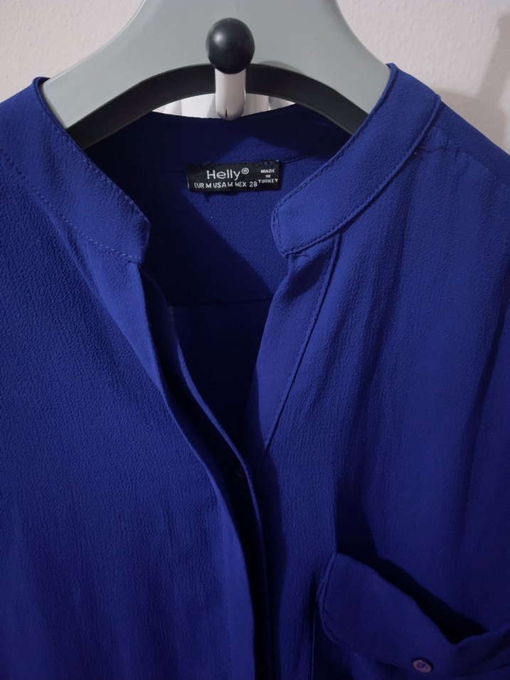 Mavi Kadın Uzun Kollu Düğmeli Gömlek - Görsel 2