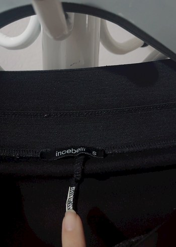 Siyah Kadın Midi Tayt, Esnek Kumaşlı - Görsel 3