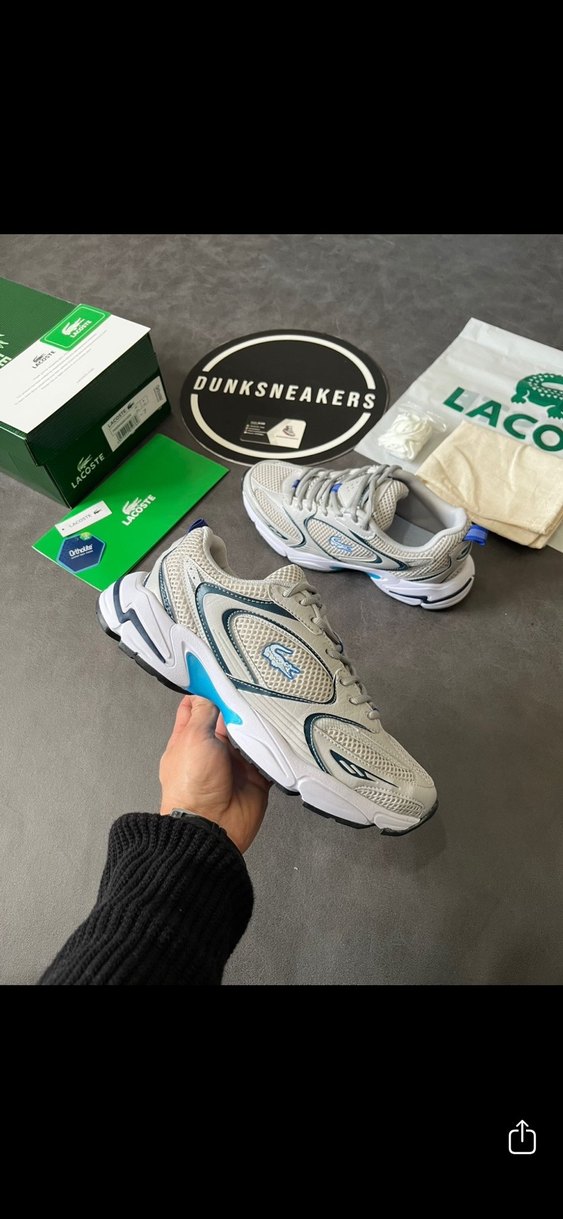 Lacoste Beyaz Gri Spor Ayakkabı - Görsel 2