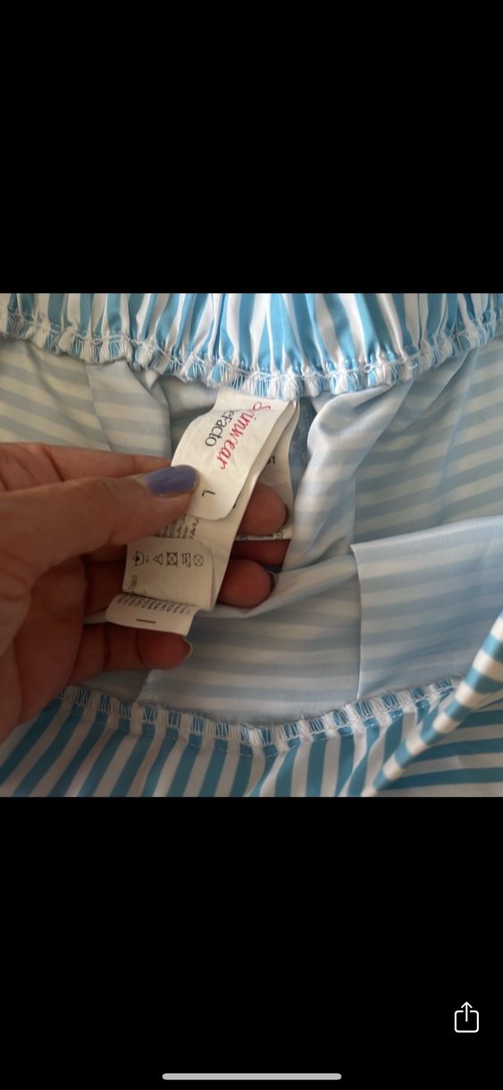 Mavi Pilili Mini Hamile Şortu - Görsel 2