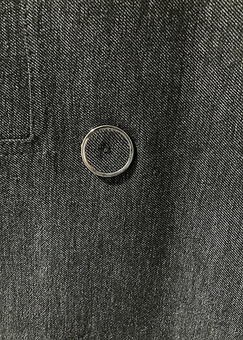 adL Denim Görünümlü Takım: Kruvaze Ceket (S) ve etek (M-S) - Görsel 7