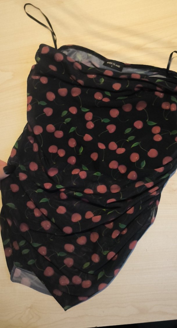 Siyah Desenli Drapeli Midi crop - Görsel 4