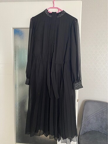 Siyah Şifon Elbise LCW