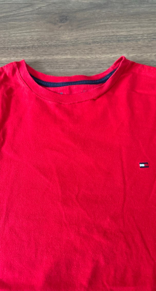 Tommy Kırmızı Kısa Kollu Erkek Tişört - Görsel 2