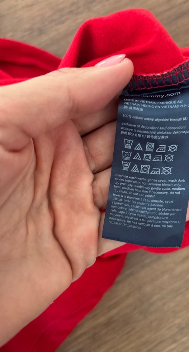 Tommy Kırmızı Kısa Kollu Erkek Tişört - Görsel 4