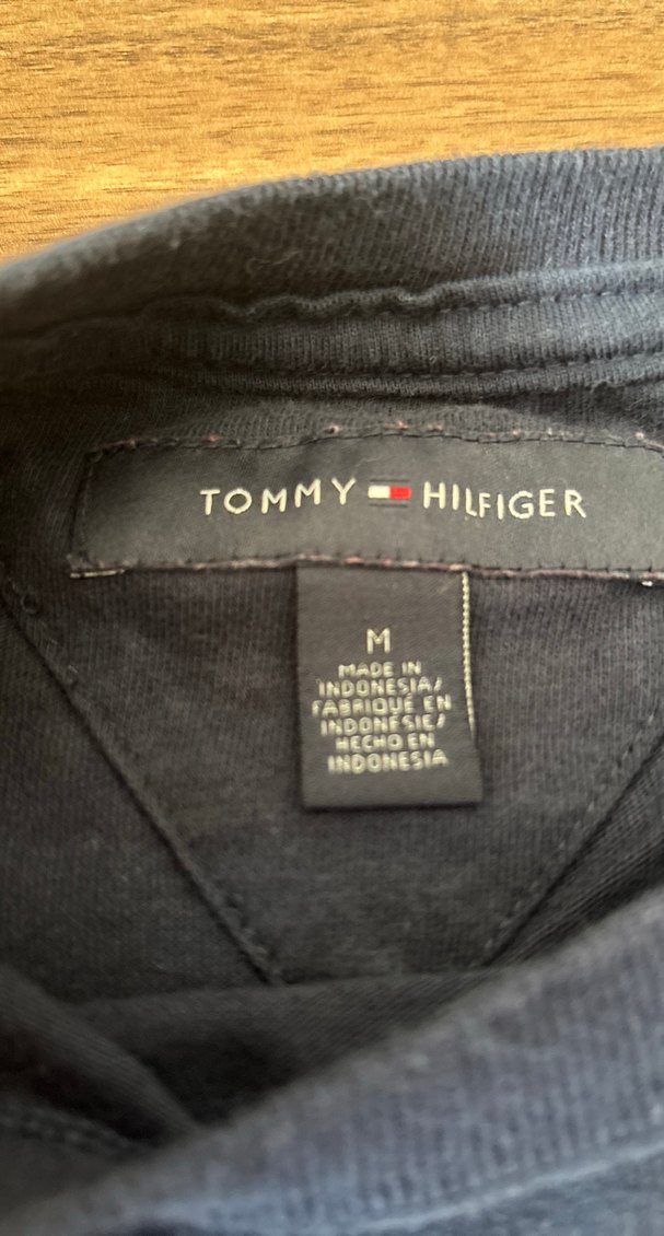 Tommy Hilfiger Lacivert Erkek Tişört - Görsel 2