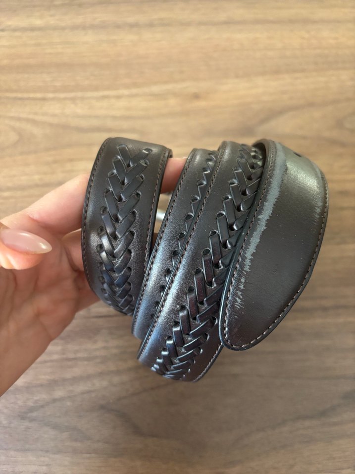 Koyu Kahverengi Erkek Deri Kemer. - Görsel 3