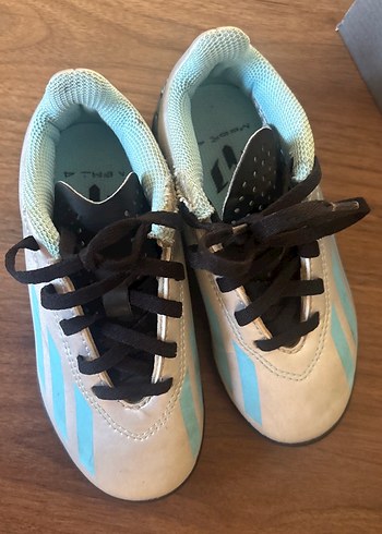 Beyaz Gri Erkek Çocuk Spor Ayakkabı messi footbol krampon - Görsel 9