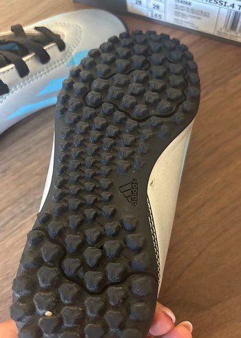 Beyaz Gri Erkek Çocuk Spor Ayakkabı messi footbol krampon - Görsel 3