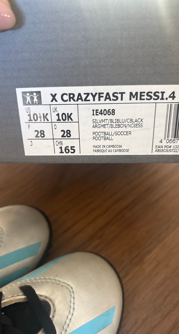 Beyaz Gri Erkek Çocuk Spor Ayakkabı messi footbol krampon - Görsel 2