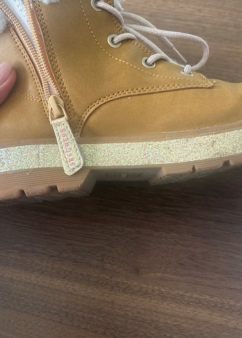 tarçın rengi Süet içi kürklü kız çocuk bot - Görsel 4