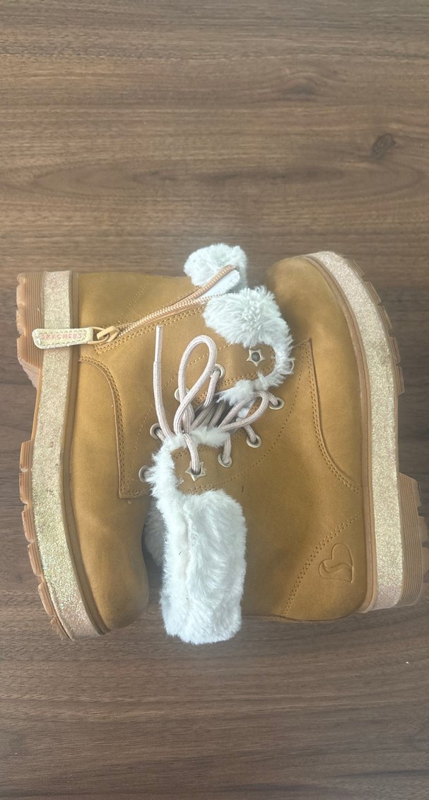 tarçın rengi Süet içi kürklü kız çocuk bot - Görsel 3