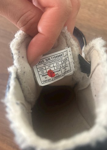 Kacivert deri kahverengi detaylı erkek çocuk  içi yünlü bot - Görsel 6