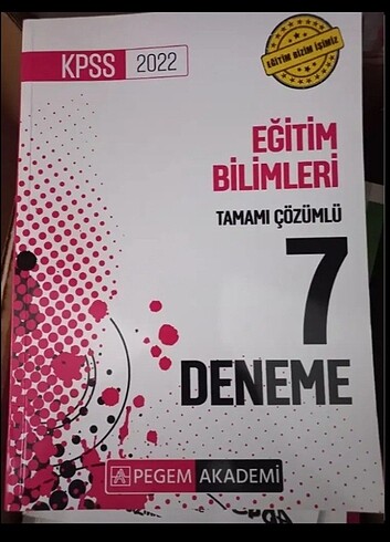 KPSS PEGEM 7 DENEME EĞİTİM BİLİMLERİ 2022