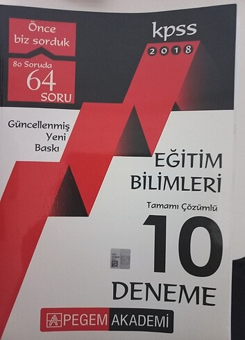 KPSS PEGEM EĞİTİM BİLİMLERİ 10 DENEME 