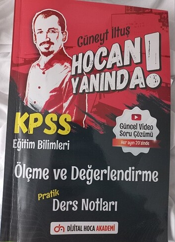 CÜNEYT İLTUŞ ÖLÇME PRATİK DERS NOTLARI KPSS EĞİTİM BİLİMLERİ 