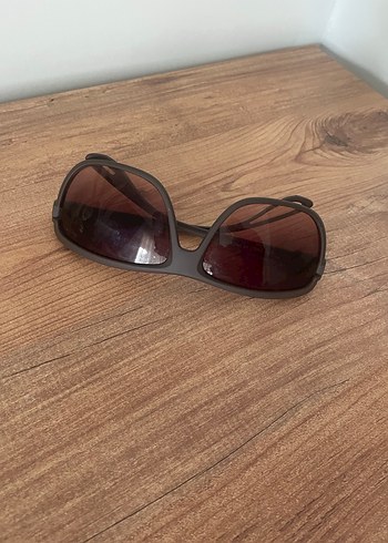 Kahverengi Retro Kadın Güneş Gözlüğü - Görsel 5