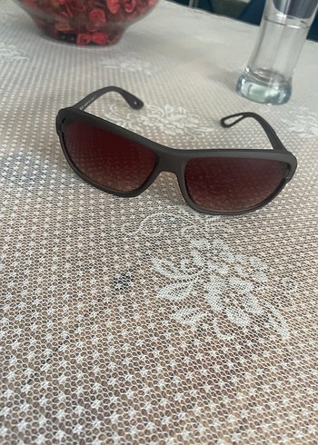 Kahverengi Retro Kadın Güneş Gözlüğü - Görsel 12