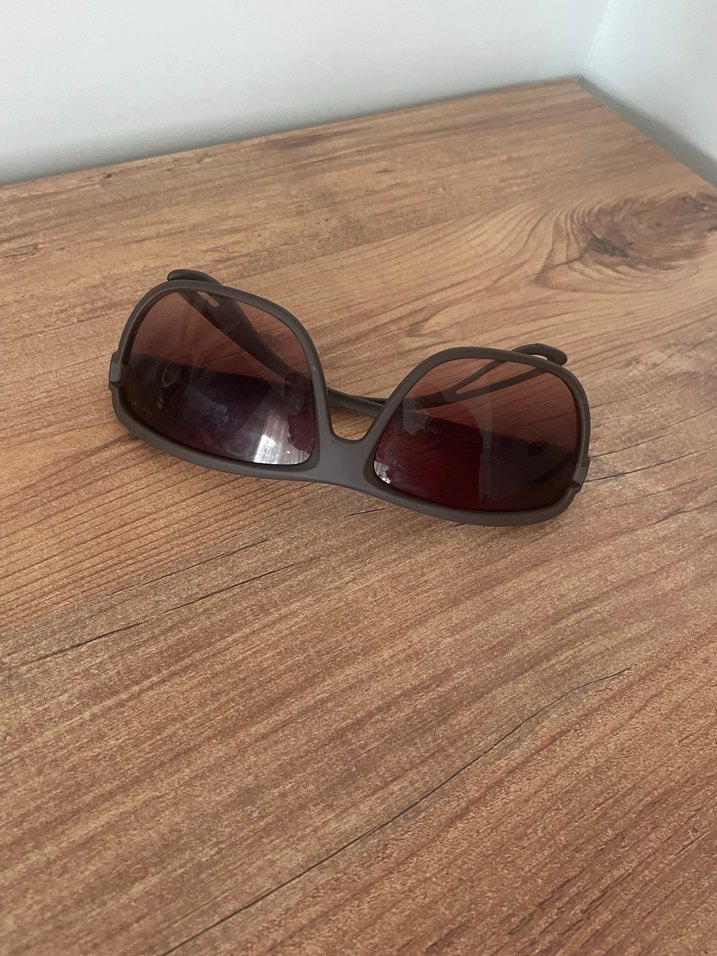 Kahverengi Retro Kadın Güneş Gözlüğü - Görsel 5