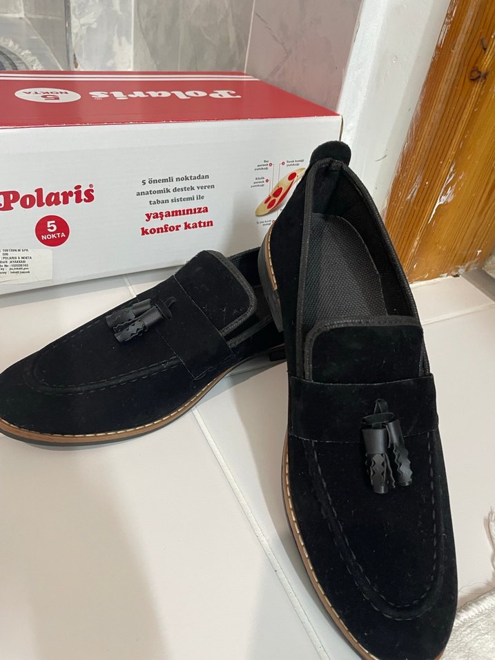 Siyah Süet Tokalı Klasik Erkek Ayakkabı - Görsel 2