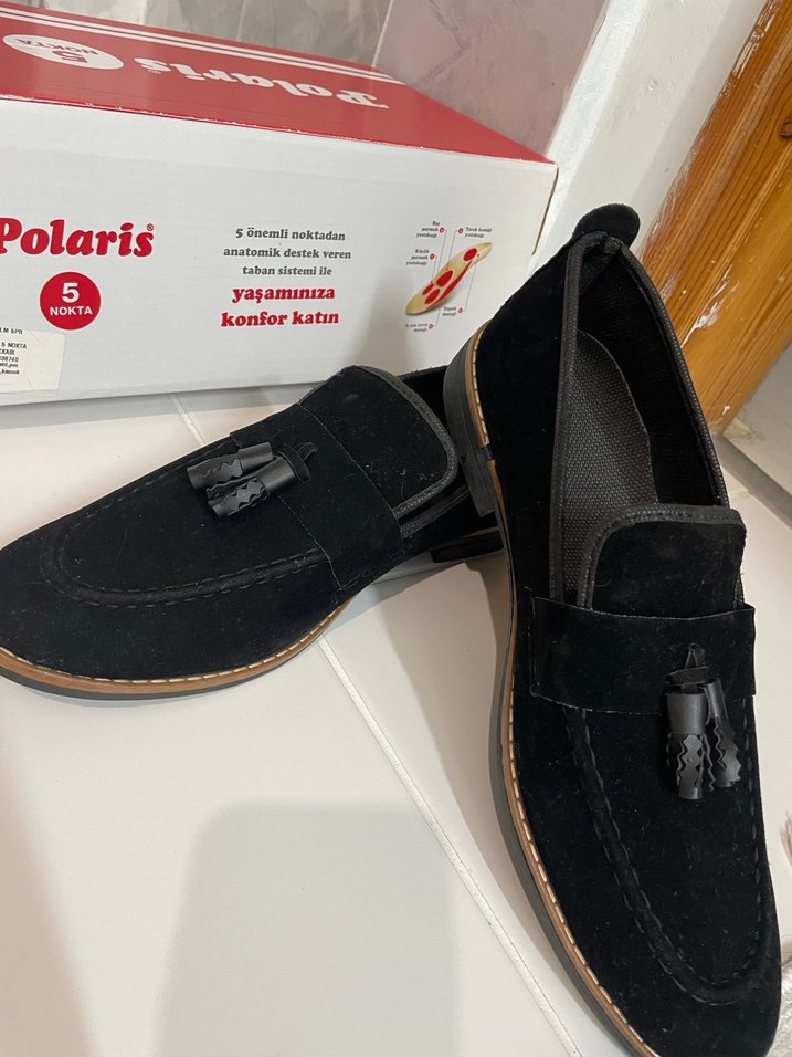 Siyah Süet Tokalı Klasik Erkek Ayakkabı - Görsel 3