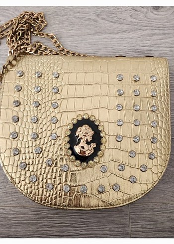 American Vintage Gold Zincir Detaylı Modern Klasik Kadın Çanta