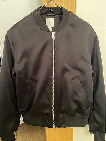 s Beden siyah Renk H&M Saten Pilot Ceket