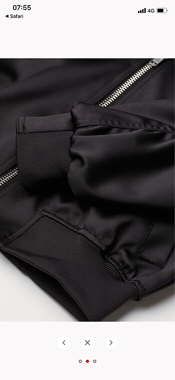 H&M H&M Saten Pilot Ceket