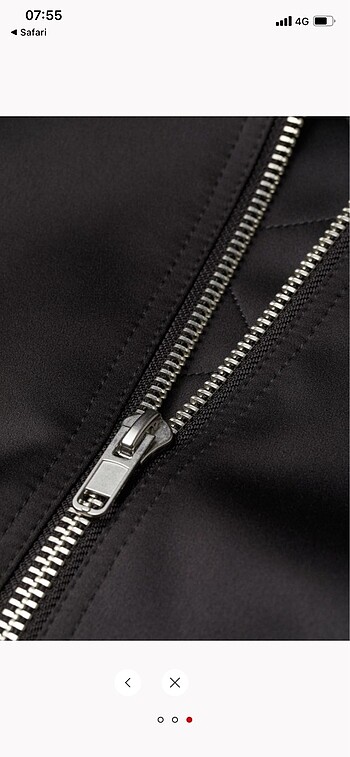 s Beden H&M Saten Pilot Ceket