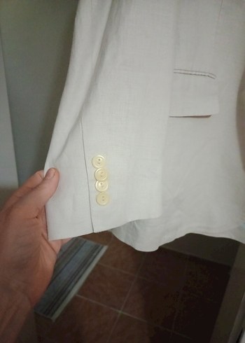 yeni erkek keten ceket - Görsel 4