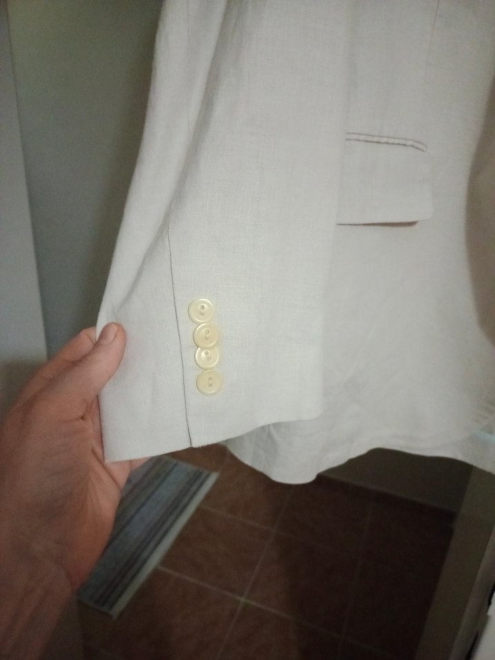 yeni erkek keten ceket - Görsel 4