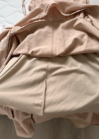 Bej Nakışlı Bohem Uzun Elbise - Görsel 5