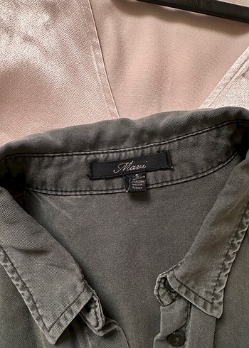 Haki Tensel Kadın Gömlek - Görsel 7