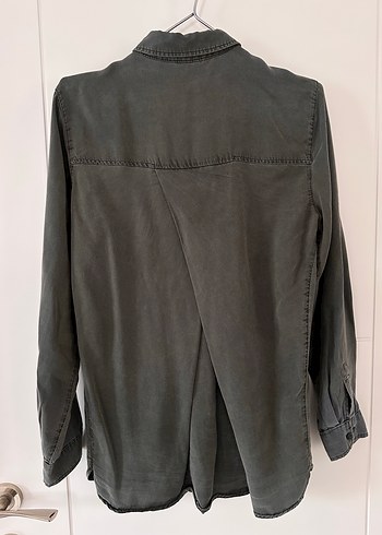 Haki Tensel Kadın Gömlek - Görsel 5